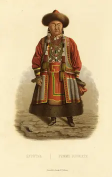 Buryat Woman, 1856. Creator: Ivan Dem'ianovich Bulychev