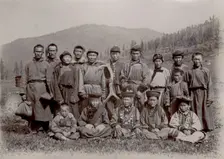 Buryats of the Baikal region, 1900. Creators: I. A. Podgorbunskii, V. I. Podgorbunskii