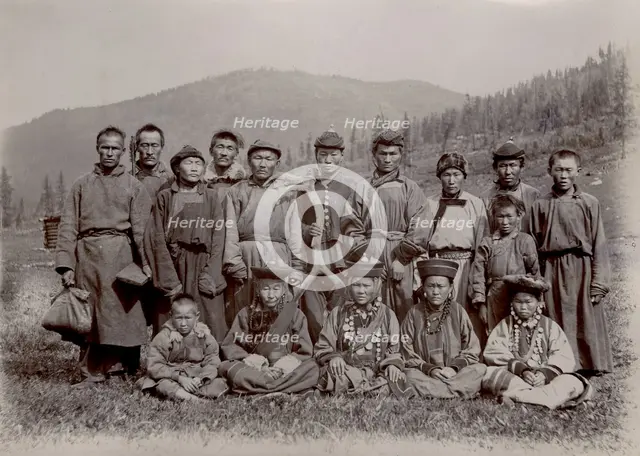 Buryats of the Baikal region, 1900. Creators: I. A. Podgorbunskii, V. I. Podgorbunskii.