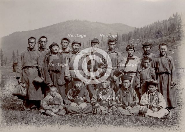 Buryats of the Baikal region, 1900. Creators: I. A. Podgorbunskii, V. I. Podgorbunskii.