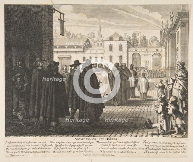 Burying the Dead (Enseveliir les morts). Creator: Abraham Bosse.