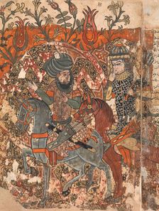 Burzuya's Mission Folio 5v, 6r from a Kalila Wa Dimna of Bidpai, 18th century. Creator: Unknown