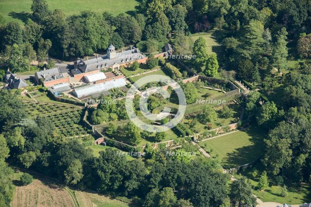 Buscot House kitchen garden and stable block, Oxfordshire, 2016. Creator: Damian Grady.
