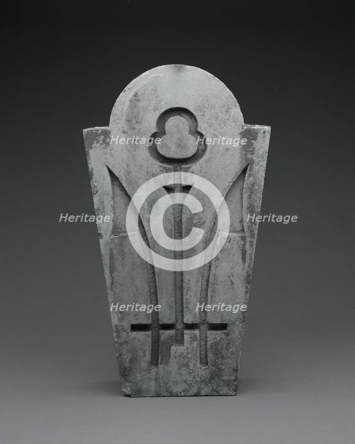 Busby Building, 128 West Lake Street, Chicago, Illinois: Window Keystone, c. 1872. Creator: Unknown.