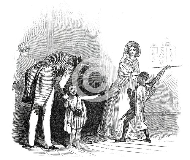 Bushman Children, Egyptian Hall, Piccadilly, 1845. Creator: Unknown.
