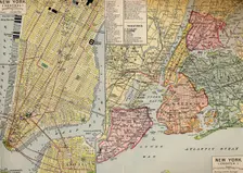 Business Centre of New York at the Seaward End of Manhattan and environs c1930s