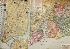 Business Centre of New York at the Seaward End of Manhattan and environs c1930s