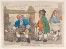 Business and Pleasure, [1813], reprint., [1813], reprint. Creator: Thomas Rowlandson