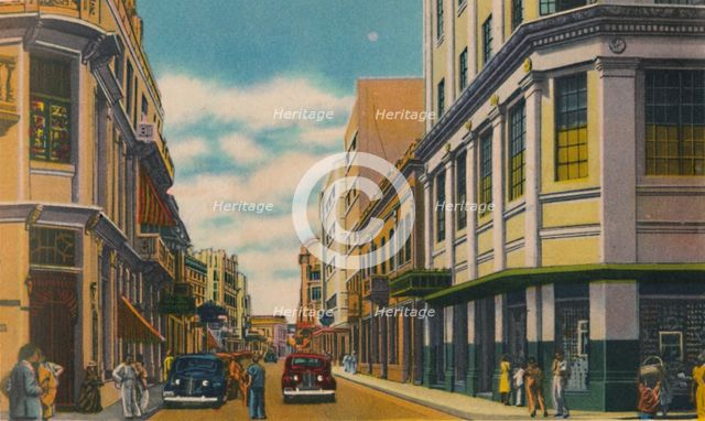 'Business Street, Barranquilla', c1940s. Artist: Unknown.