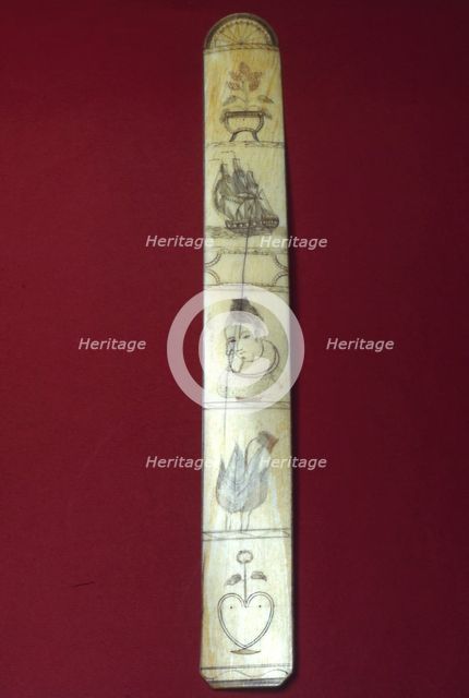 Busk (Corset Stay), Holland, c. 1800/10. Creator: Unknown.