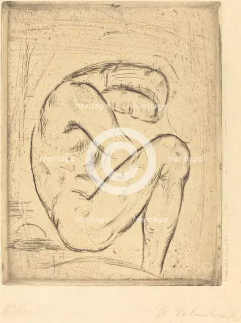 Büsser, 1912. Creator: Wilhelm Lehmbruck.