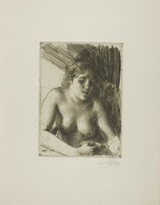 Bust, 1916. Creator: Anders Leonard Zorn