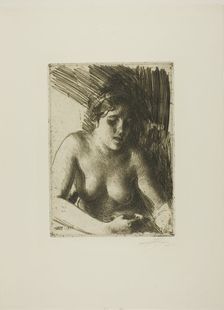 Bust, 1916. Creator: Anders Leonard Zorn