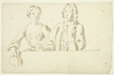 Bust Length Couple, n.d. Creator: William Hogarth