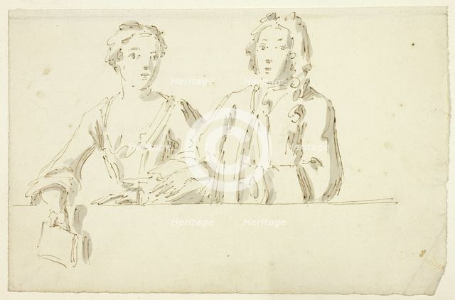 Bust Length Couple, n.d. Creator: William Hogarth.