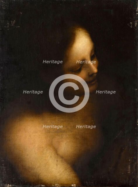 Bust-length female nude. Artist: Anonymous  