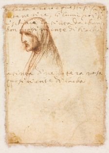 Bust-Length Profile of an Old Woman (verso), c. 1521. Creator: Dosso Dossi (Italian, c. 1490-aft 1541), possibly by