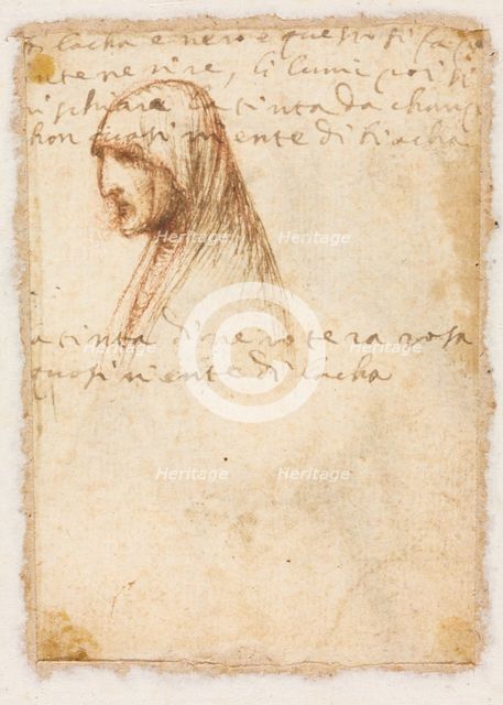 Bust-Length Profile of an Old Woman (verso), c. 1521. Creator: Dosso Dossi (Italian, c. 1490-aft 1541), possibly by.