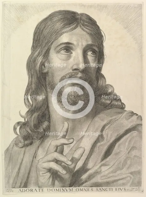 Bust of the Adult Christ, 1652. Creator: Claude Mellan.