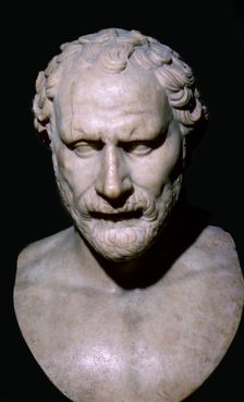 Bust of the Greek statesman Demosthenes, 4th century BC