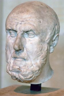Bust of the Greek philosopher Chrysippus