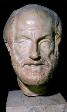 Bust of the Greek philosopher Aristotle