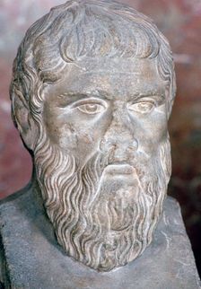 Bust of the Greek philosopher Plato, 4th century BC