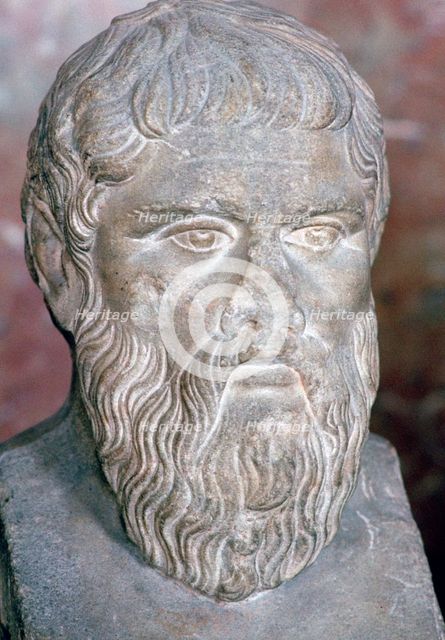 Bust of the Greek philosopher Plato, 4th century BC. Artist: Unknown