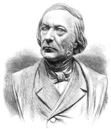 Bust of the late Victor Cousin, by A. Munro, presented to the Institute of France, 1868. Creator: Unknown