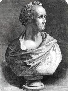 Bust of the late Viscount Hardinge, by J. H. Foley, in the Royal Academy Exhibition, 1860. Creator: Unknown