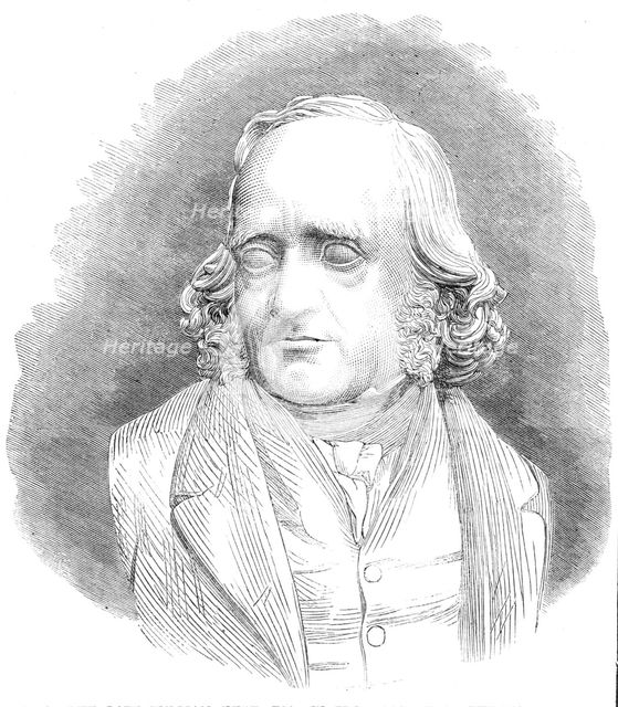 Bust of the late William Hunt, Esq., in the gallery of the Water-Colour Society...by A. Munro, 1864. Creator: Unknown.