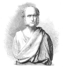 Bust of the late Mr. Bunning, City Architect, by Joseph Durham, F.S.A...City of London School, 1865. Creator: Unknown