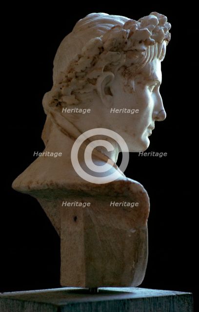 Bust of the Roman emperor Augustus, 1st century. Artist: Unknown