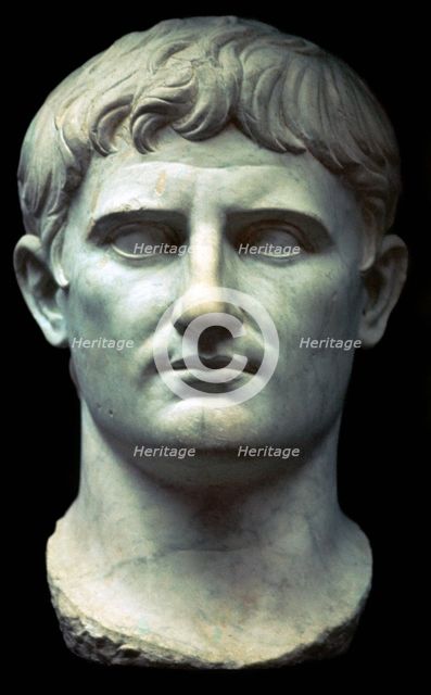 Bust of the Roman Emperor Augustus, 1st century BC. Artist: Unknown
