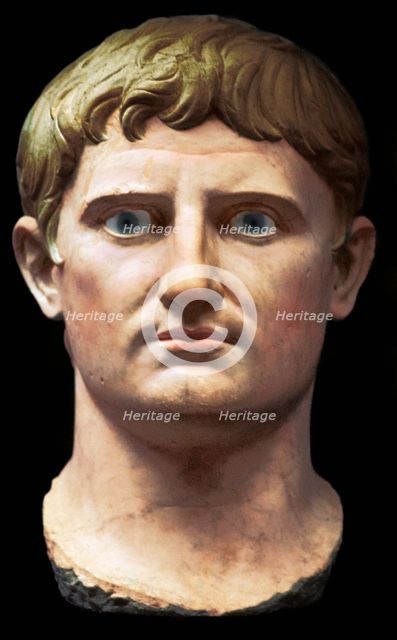 Bust of the Roman Emperor Augustus, 1st century BC. Artist: Unknown.