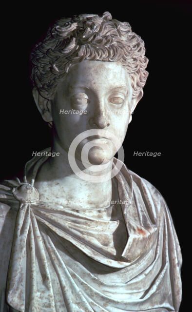 Bust of the Roman Emperor Commodus, 2nd century. Artist: Unknown
