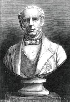 Bust of the Right Hon. Sir J. Pakington, Bart., M.P., recently placed in the Museum..., 1860. Creator: A. W.