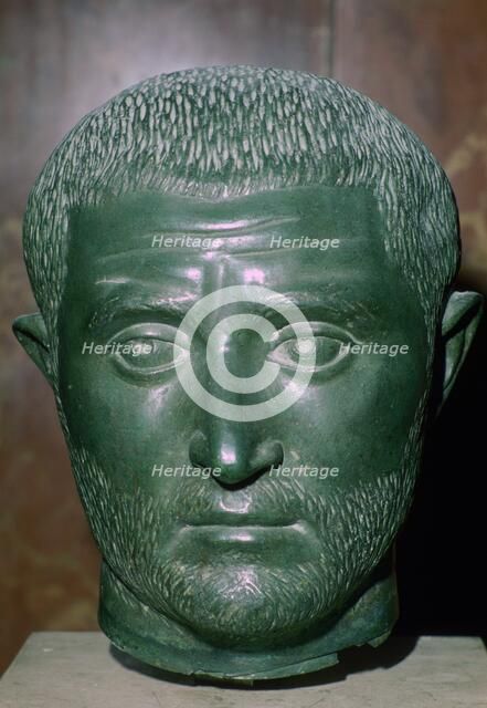 Bust of Trebonianus Gallus, 3rd century. Artist: Unknown