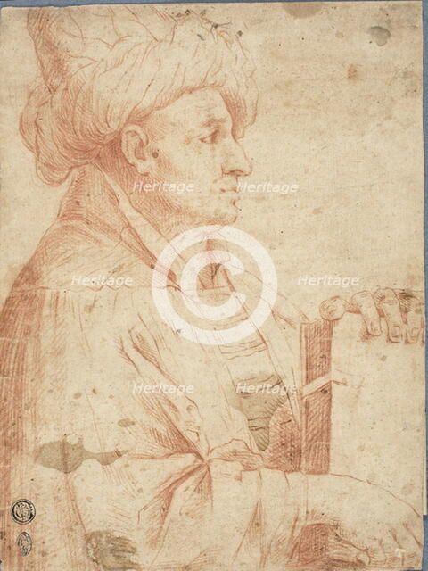 Bust of Turbanned Man with a Book, n.d. Creator: Unknown.