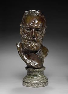 Bust of Victor Hugo, 1883 modeled; cast by 1917. Creator: Auguste Rodin (French, 1840-1917)