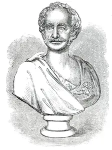 Bust of Viscount Gough, by G. G. Adams, 1850. Creator: Unknown