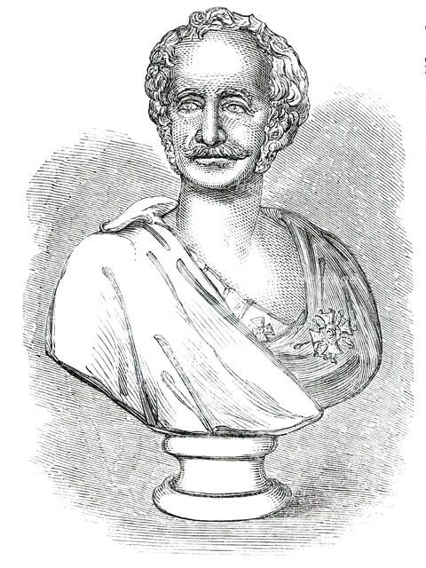 Bust of Viscount Gough, by G. G. Adams, 1850. Creator: Unknown.