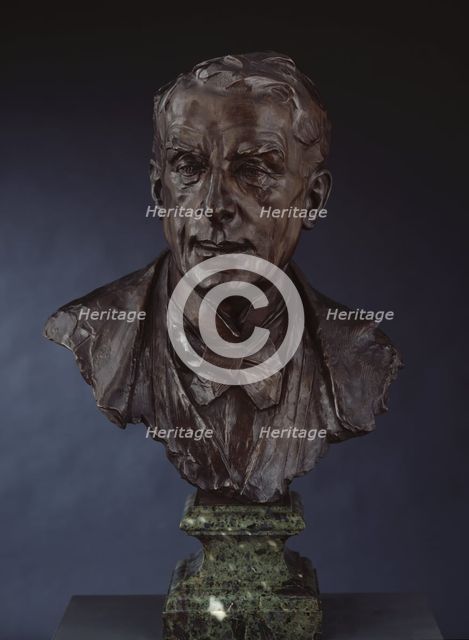 Bust of Walter Sickert, R.A., 1925. Creator: Francis Derwent Wood.