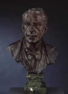 Bust of Walter Sickert, R.A., 1925. Creator: Francis Derwent Wood