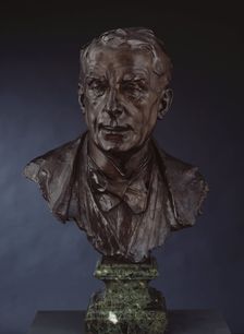 Bust of Walter Sickert, R.A., 1925. Creator: Francis Derwent Wood