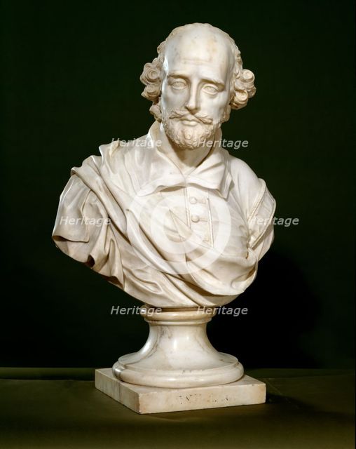 Bust of William Shakespeare (1564-1616), 1760. Creator: John Michael Rysbrack.