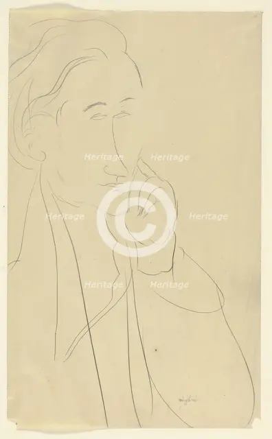 Bust of Zborowski, n.d. Creator: Amadeo Modigliani.