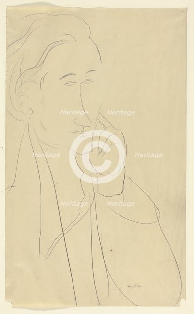 Bust of Zborowski, n.d. Creator: Amadeo Modigliani.