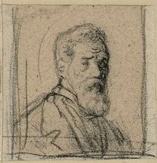 Bust of a Man with a Beard, n.d. Creator: Jean Francois Millet