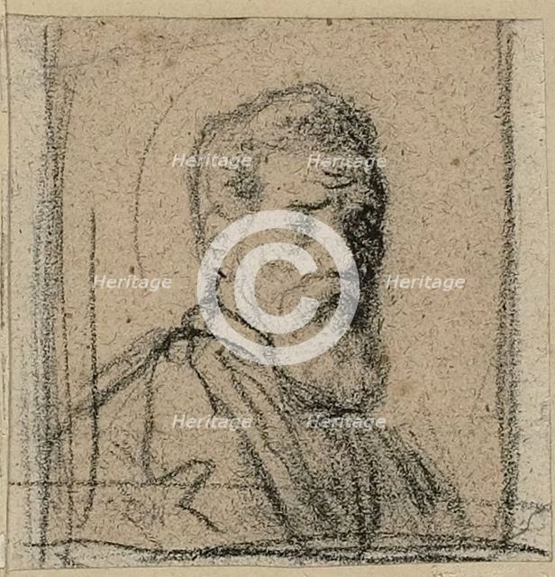 Bust of a Man with a Beard, n.d. Creator: Jean Francois Millet.
